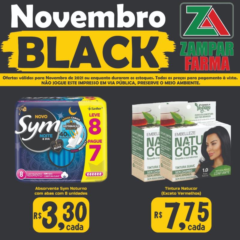 Mais promoções de Black Friday no mês de novembro na Zampar Farma