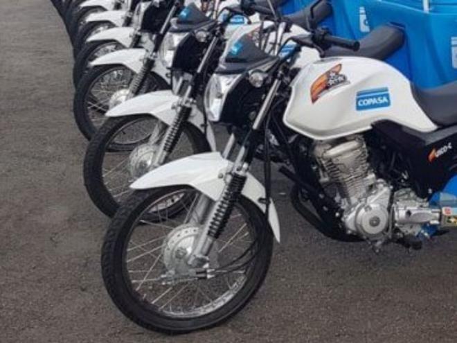 Copasa promove leilão virtual de 15 motocicletas