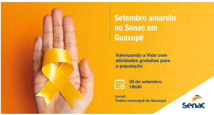 Senac em Guaxupé celebra a valorização da vida com atendimentos gratuitos à população e roda de conversa sobre saúde mental