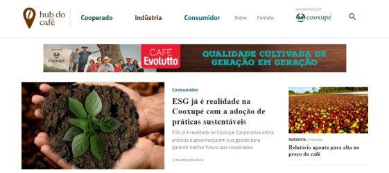 Cooxupé investe em mídia proprietária e lança portal "Hub do Café"