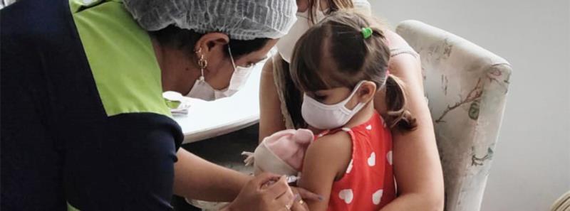 Mais de 200 mil crianças já tomaram a primeira dose da vacina contra covid-19