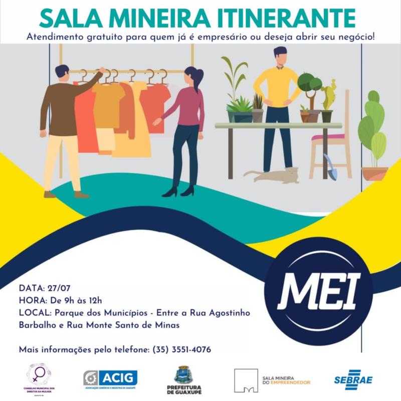 Sala Mineira do Empreendedor Itinerante acontecerá nesta quarta-feira no Parque dos Municípios