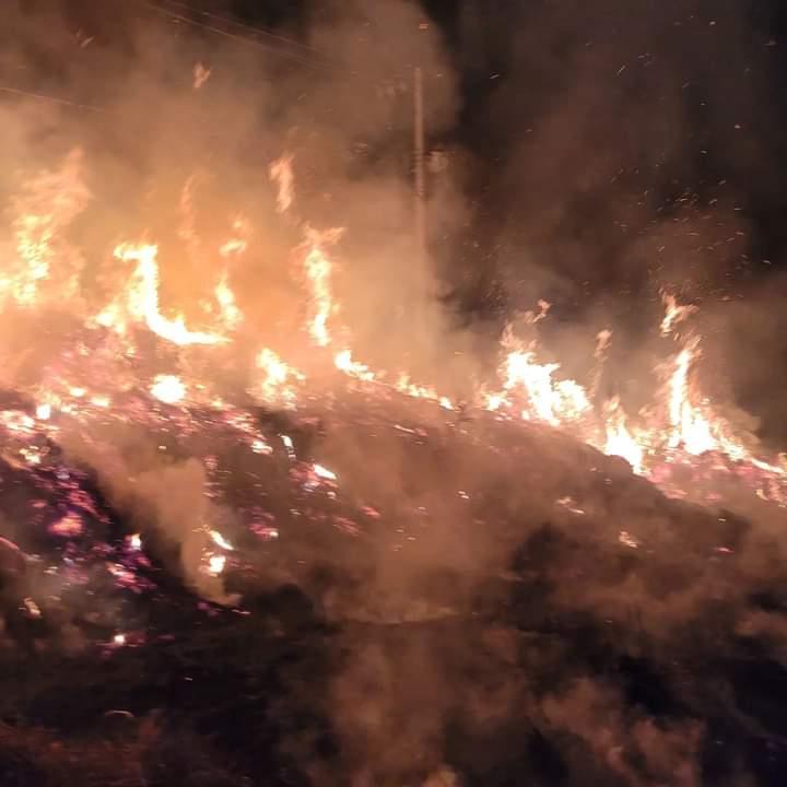 Incêndio em Guaranésia queima 10 hectares de área de pastagem 