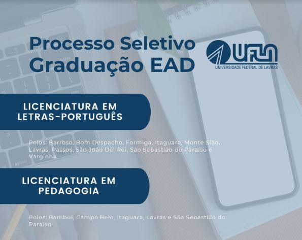 Polo de Paraíso da UFLA vai ofertar cursos de Pedagogia e Letras-Português na modalidade de ensino a distância   