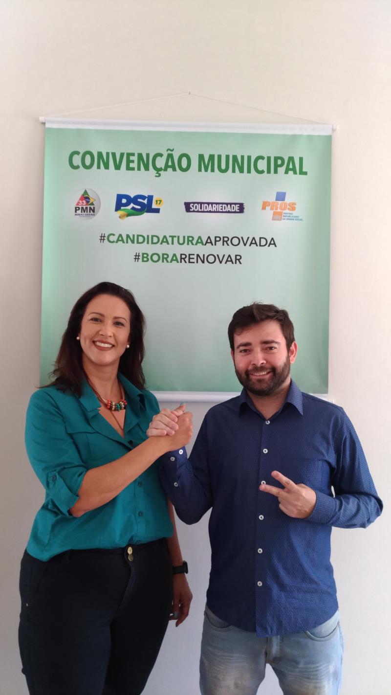Partidos aprovam candidaturas de Jorginho e Profª. Elisângela à Prefeitura de Guaxupé