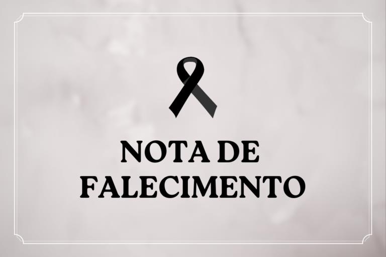 Nota de Falecimento - Elpídio Vasconcelos de Moraes 