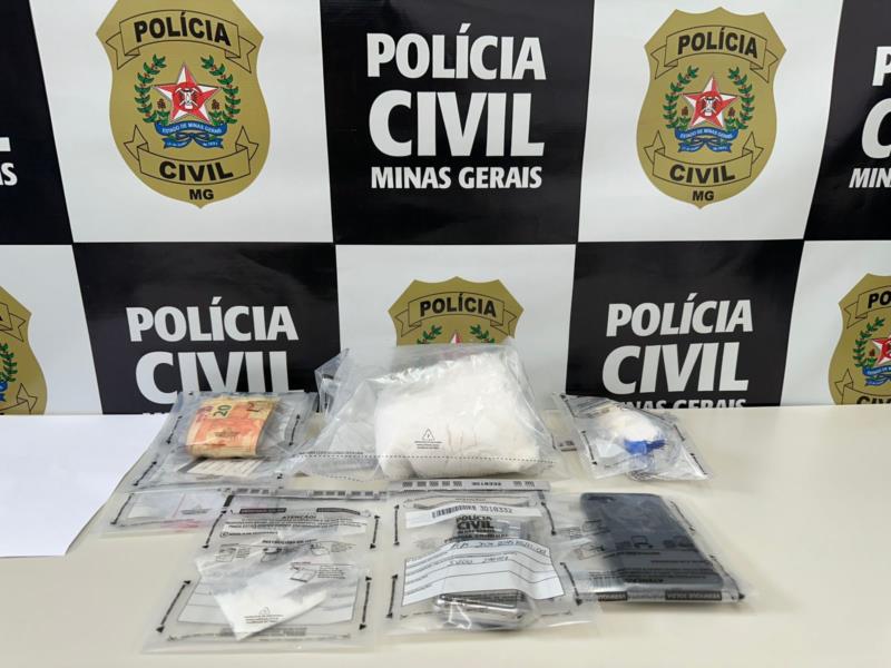 Polícia Civil prende traficante de cocaína de 20 anos no centro de Guaxupé 