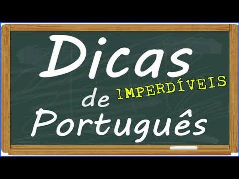 DICAS DE PORTUGUÊS