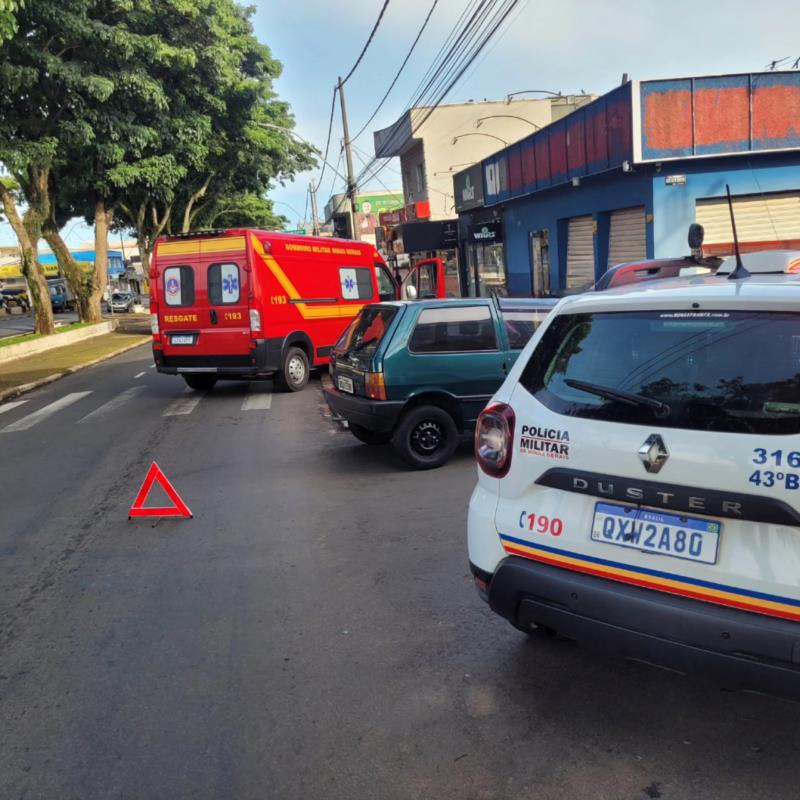 Mais um acidente com motocicleta deixa duas pessoas feridas em Guaxupé 