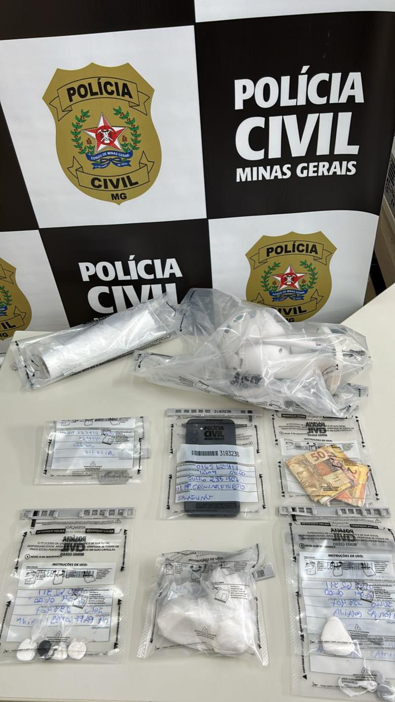 Polícia Civil prende suspeito de tráfico no Agenor de Lima, em Guaxupé 